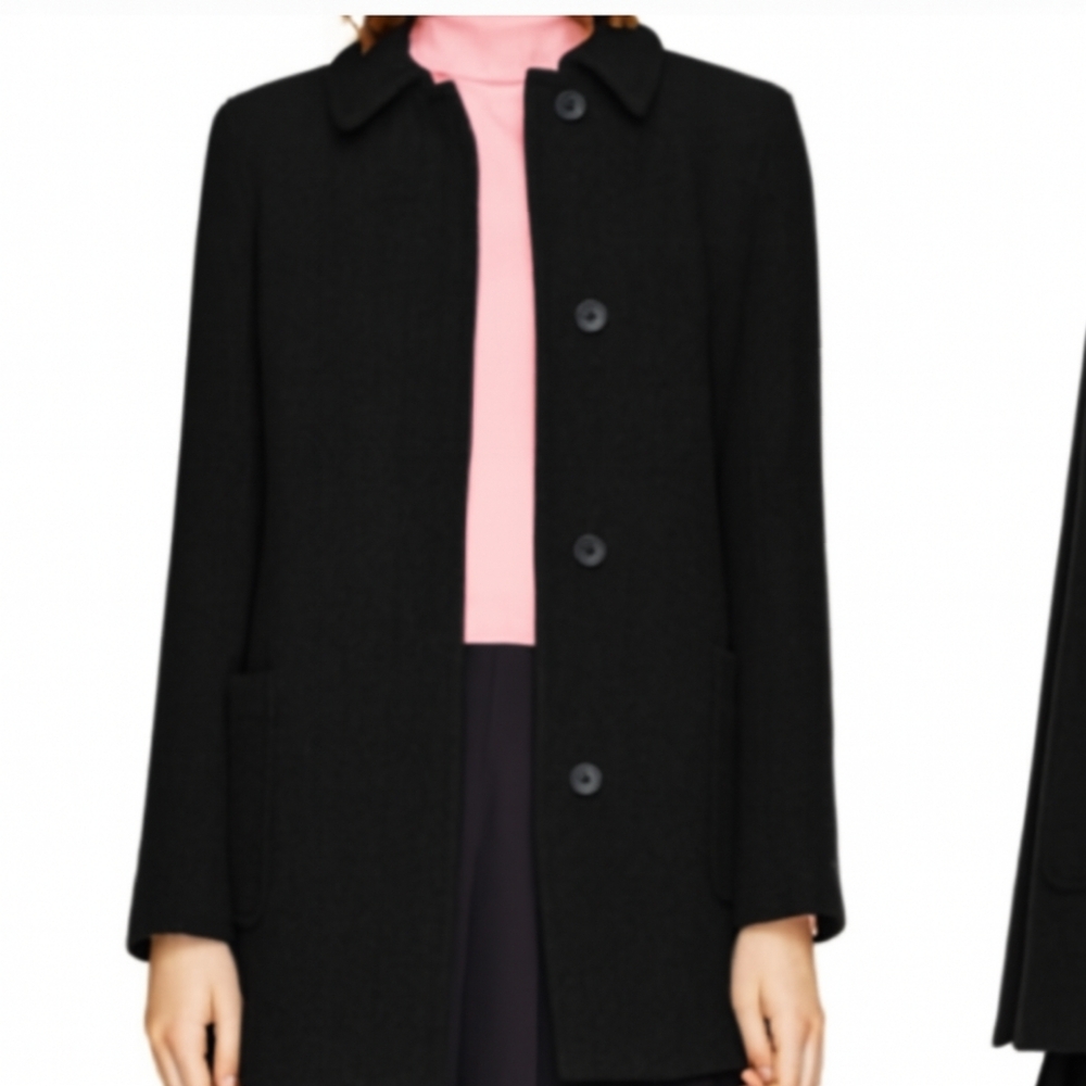 Aritzia Sunday Best Meyer Black Wool Coat S
